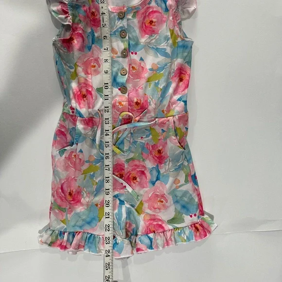 Floral Multicolor‎ Romper Size 8. - Picture 7 of 9